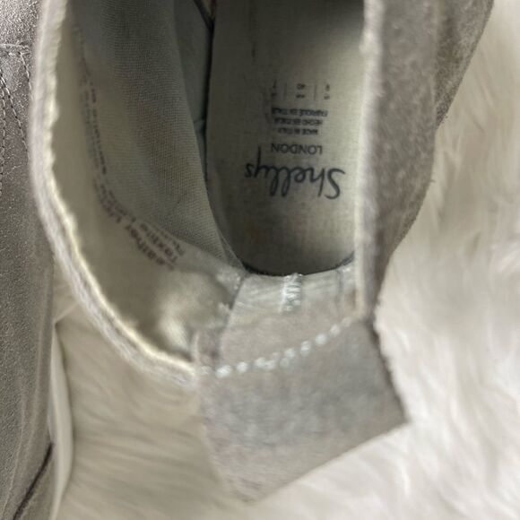 Shellys London made in Italy gray leather suede platform lace up boots S… - Picture 8 of 9